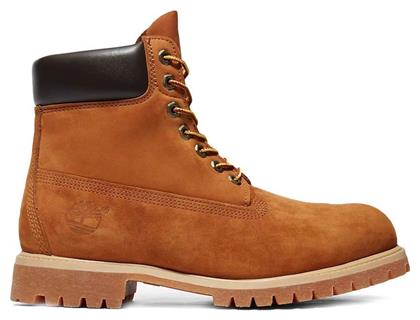 Timberland 6 Inch Premium Δερμάτινα Ταμπά Ανδρικά Αρβυλάκια Αδιάβροχα