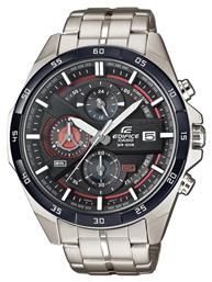 Casio Edifice Ρολόι Χρονογράφος Μπαταρίας με Ασημί Μεταλλικό Μπρασελέ