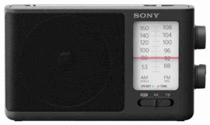 Sony ICF-506 Φορητό Ραδιόφωνο Ρεύματος / Μπαταρίας Μαύρο