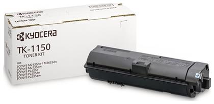 Kyocera TK-1150 Γνήσιο Toner Laser Εκτυπωτή Μαύρο 3000 Σελίδων (1T02RV0NL0)