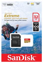 Sandisk Extreme Action microSDHC 32GB Class 10 U3 V30 A1 UHS-I από το e-shop