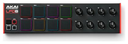Akai Midi Controller LPD-8-MK2 σε Μαύρο Χρώμα