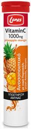 Lanes Vitamin C Eff Βιταμίνη 1000mg Pineapple Mango 20 αναβράζοντα δισκία