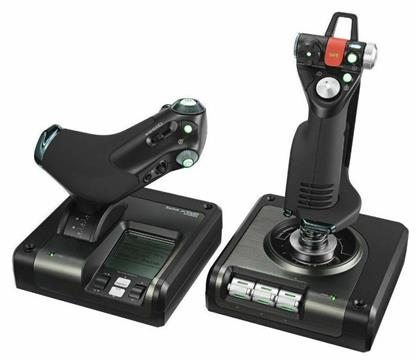 Logitech G Saitek X52 Pro Flight Joystick Ενσύρματο Συμβατό με PC