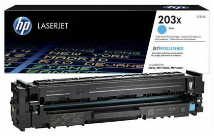 HP 203X Γνήσιο Toner Laser Εκτυπωτή Κυανό High Yield 2500 Σελίδων (CF541X) από το e-shop