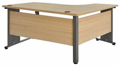 Γωνιακό Επαγγελματικό Γραφείο Valden 160x120x75εκ. Μπεζ