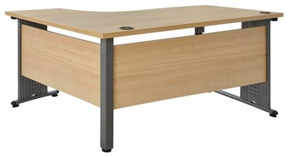 Γωνιακό Επαγγελματικό Γραφείο 160x120x75εκ. Μπεζ