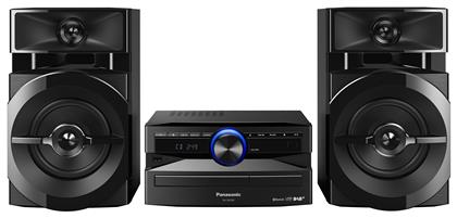 Panasonic Ηχοσύστημα 2.0 SC-UX100 SC-UX100 300W με CD / Digital Media Player και Bluetooth Μαύρο