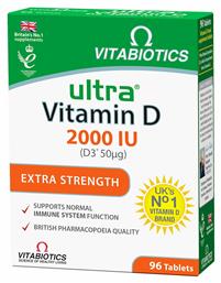 Vitabiotics Ultra Vitamin D D3 Βιταμίνη 2000iu 50mg 96 ταμπλέτες