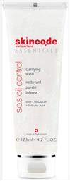 Skincode Essentials SOS Oil Control Clarifying Wash Γαλάκτωμα Καθαρισμού Προσώπου 125ml