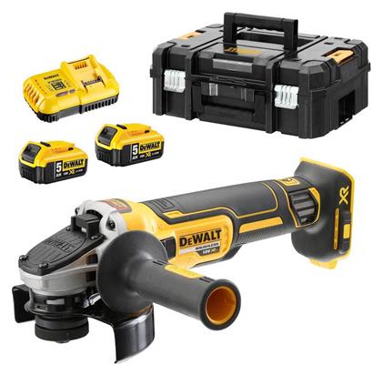 Dewalt Τροχός με 2 Μπαταρίες 5Ah DCG405P2