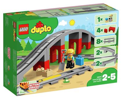 Lego Duplo Train Bridge and Tracks για 2 - 5 Ετών