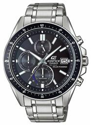 Casio Edifice Premium Ρολόι Χρονογράφος Μπαταρίας με Ασημί Μεταλλικό Μπρασελέ