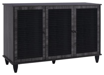 Ξύλινη Παπουτσοθήκη McKenna με 3 Ράφια Zebrano Μ112xΠ30xΥ68.5cm από το Designdrops