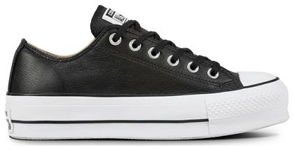 Converse Chuck Taylor All Star Lift Clean Leather Low Top Flatforms Sneakers