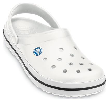 Crocs Crocband Ανατομικά Σαμπό Λευκά