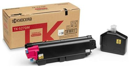 Kyocera TK-5270M Γνήσιο Toner Laser Εκτυπωτή Ματζέντα 6000 Σελίδων (1T02TVBNL0)