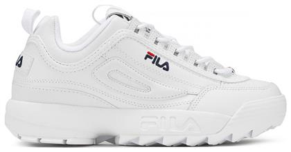 Fila Disruptor II Premium Γυναικεία Chunky Sneakers Λευκά