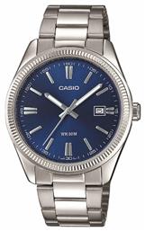 Casio Ρολόι Μπαταρίας με Μεταλλικό Μπρασελέ σε Ασημί χρώμα