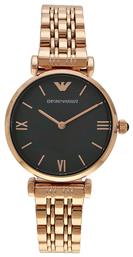 Emporio Armani Ρολόι Μπαταρίας με Μεταλλικό Μπρασελέ
