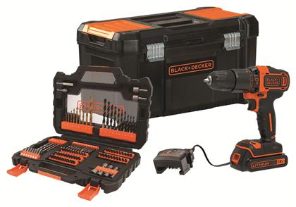 Black & Decker Κρουστικό Δραπανοκατσάβιδο Μπαταρίας 18V 1x1.5Ah