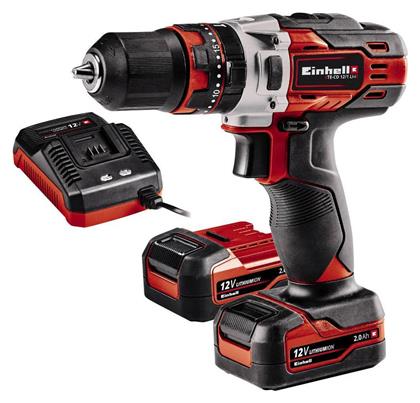 Einhell TE-CD 12/1 Li-i Κρουστικό Δραπανοκατσάβιδο Μπαταρίας 12V 2x2Ah