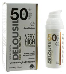 Delousil Silky Skin SPF50 Αντηλιακή Κρέμα