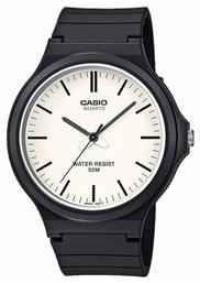 Casio Ρολόι Μπαταρίας με Μαύρο Καουτσούκ Λουράκι