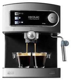 Cecotec Power Espresso 20 Ημιαυτόματη για Αλεσμένο Καφέ Ασημί