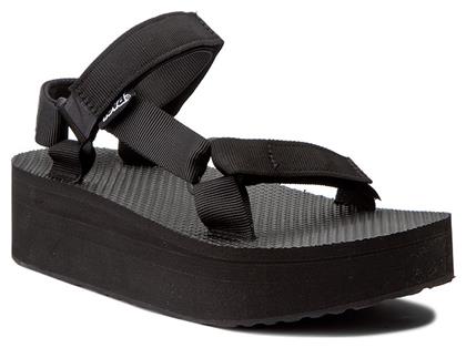 Teva Flatform Universal Γυναικεία Σανδάλια Sporty Flatforms σε Μαύρο Χρώμα από το Cosmossport