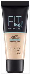 Maybelline Fit Me Matte + Poreless Liquid Make Up 30ml