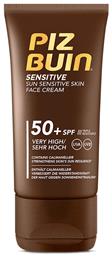 Piz Buin Sensitive Cream SPF50 Αντηλιακή Κρέμα 50ml