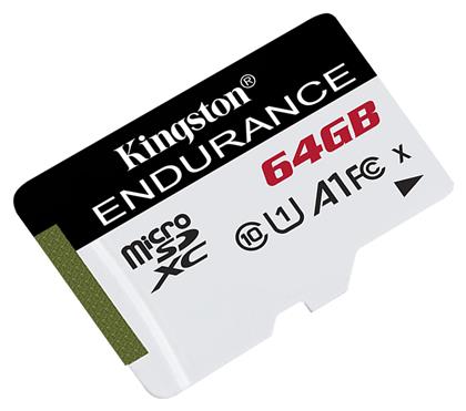 Kingston Endurance microSDXC 64GB Class 10 U1 V10 A1 UHS-I από το e-shop