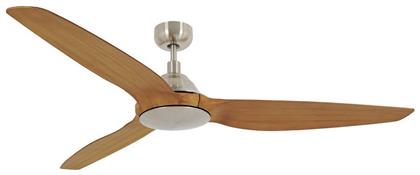 Lucci Air 35W 152cm Brushed Chrome/Teak Airfusion Type A