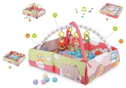 Moni Γυμναστήριο Δραστηριοτήτων Πολύχρωμο για Νεογέννητα (MxΠxΥ) 79x77x48cm
