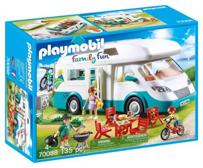 Playmobil Family Fun Αυτοκινούμενο Οικογενειακό Τροχόσπιτο για 4 ετών