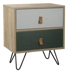 Trend Mint Ξύλινο με Μεταλλικά Πόδια Sonoma / Πράσινο 45x29x52.5cm 09-1001