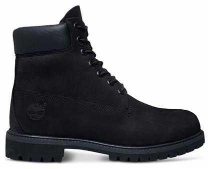 Timberland 6inch Premium Μαύρα Ανδρικά Αρβυλάκια Αδιάβροχα