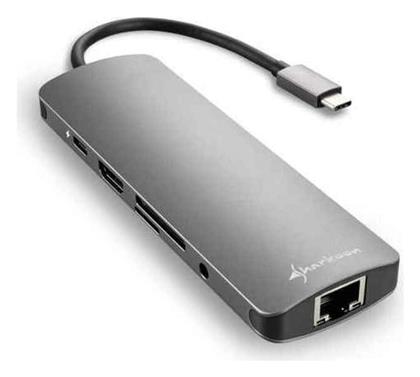 Sharkoon USB-C Docking Station με HDMI 4K PD Ethernet (4044951026739) από το e-shop