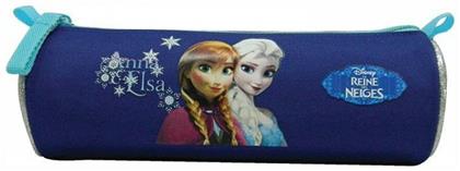 Bagtrotter Frozen Anna & Elsa Κασετίνα Βαρελάκι με 1 Θήκη Μπλε