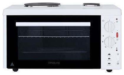Davoline EC 350 Chef Ηλεκτρικό Φουρνάκι 28lt με 2 Εστίες