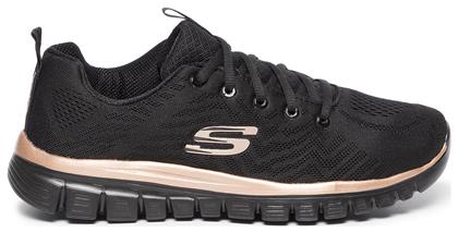 Skechers Graceful Get Connected Γυναικεία Running Μαύρα