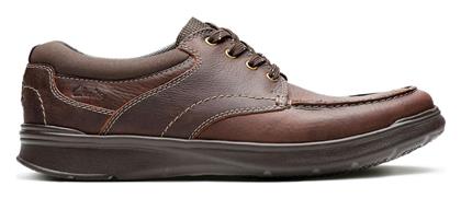 Clarks Cotrell Edge Δερμάτινα Ανδρικά Casual Παπούτσια Καφέ