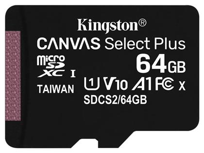 Kingston Canvas Select Plus microSDXC Class 10 U1 V10 A1 UHS-I