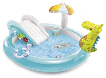 Intex Gator Play Center Παιδική Στρογγυλή Πισίνα Φουσκωτή 201x84εκ. Τιρκουάζ