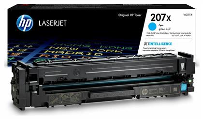 HP 207X Γνήσιο Toner Laser Εκτυπωτή Κυανό High Yield 2450 Σελίδων (W2211X)