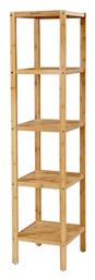 Songmics Στήλη Μπάνιου Δαπέδου Μ33xΒ33xΥ146cm Φυσικό Ξύλο