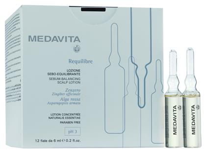 Medavita Requilibre Αμπούλες Μαλλιών κατά της Λιπαρότητας 12x6ml