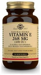 Solgar Vitamin E Βιταμίνη 400iu 268mg 50 μαλακές κάψουλες