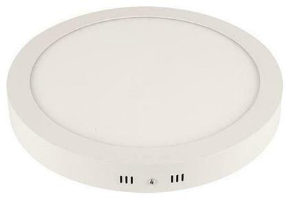 Eurolamp Στρογγυλό Εξωτερικό LED Panel 6W με Φυσικό Λευκό Φως 4000K
